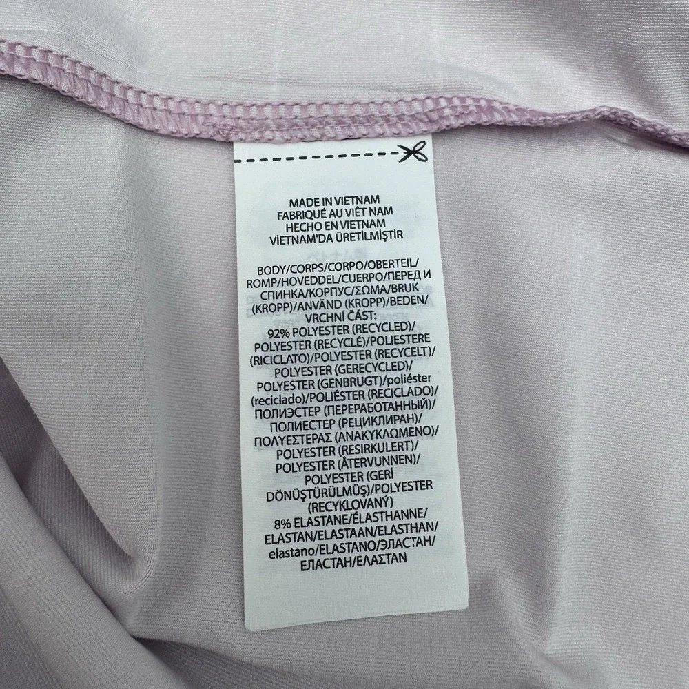 RLX Ralph Lauren Mens L Lightweight Airflow Striped Golf Polo Shirt Purple White